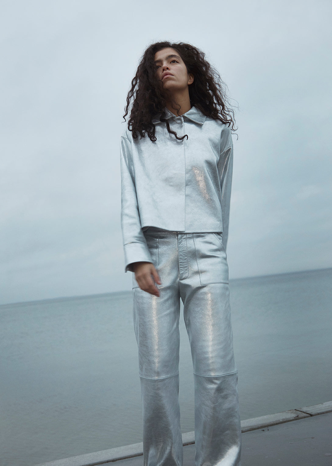 JOEL Leather Jacket UTZON AW24 Ocean Sky