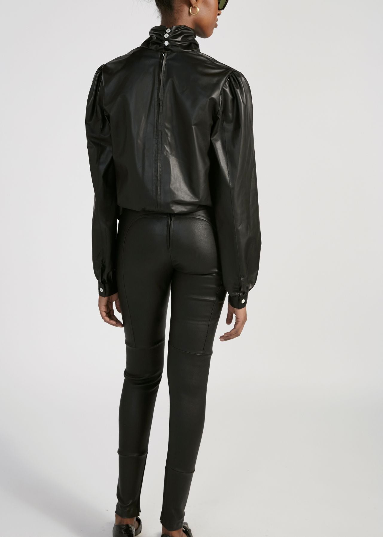 13173 LINE - UTZON AW24 lamb leggings back