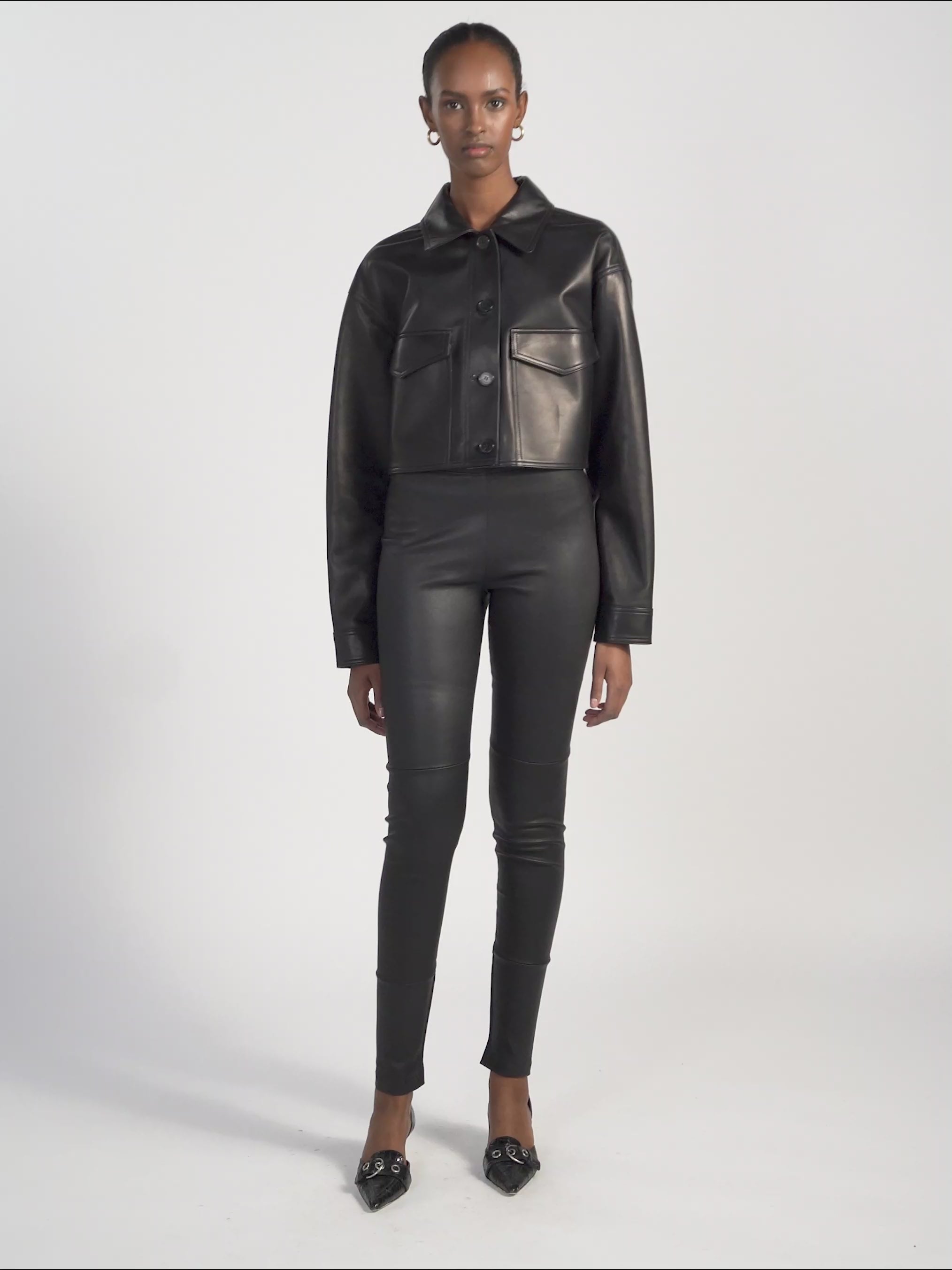 13173 LINE - UTZON AW24 lamb leggings allround
