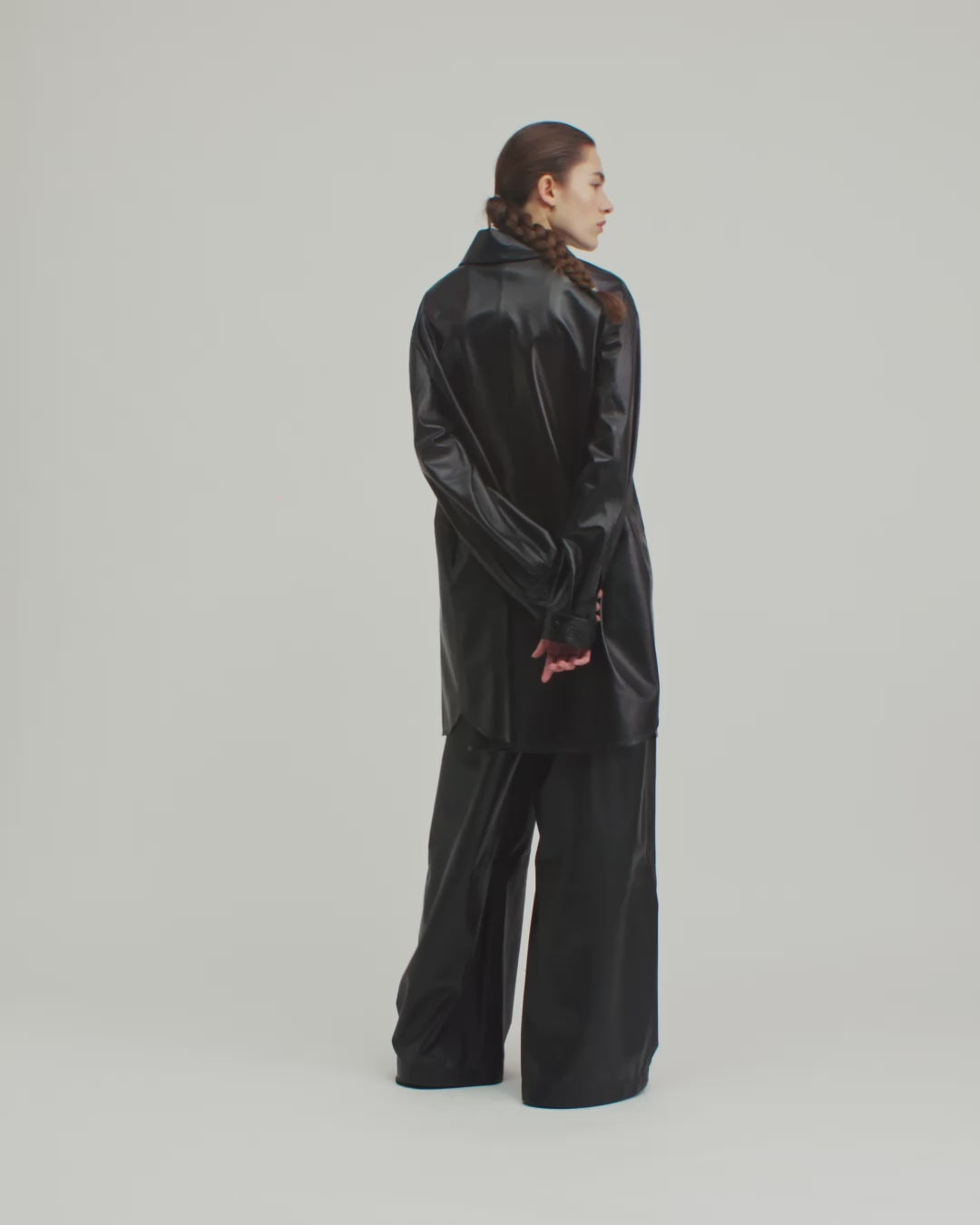 12544 SAUL - UTZON AW24 Leather shirt allround