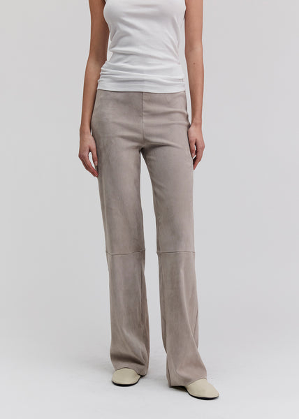 PRINCE Light Grey Suede Leggings UTZON CPH