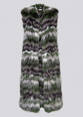 7120 Knitted fox waistcoat