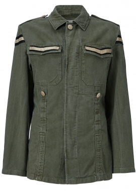 12419 Army jacket w. black samantha
